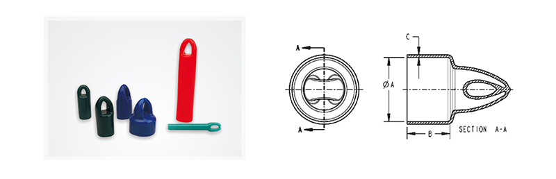 rhi plastic caps and copper busbar