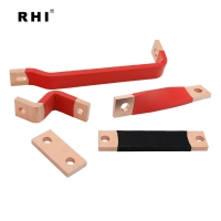 Insulated bend copper busbar connector