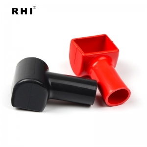 Silicone rubber insulated battery caps